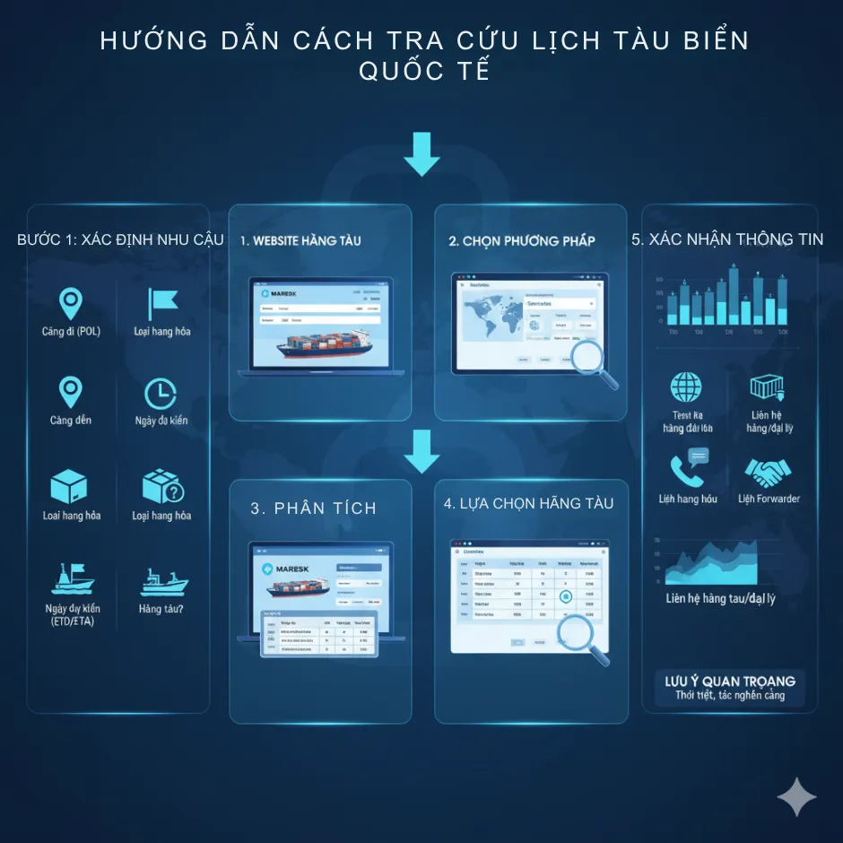 Hướng Dẫn Chi Tiết Cách Tra Cứu Lịch Tàu Biển Quốc Tế